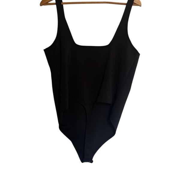 Good American Black Scuba Modern Tank Bodysuit Womens Casual Bodysuit Size 5 - Picture 4 of 12